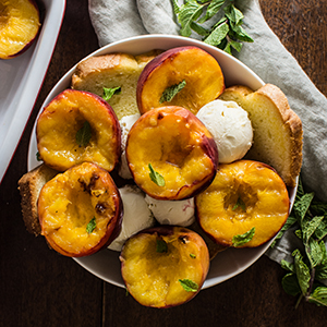 Honey Grilled Peaches