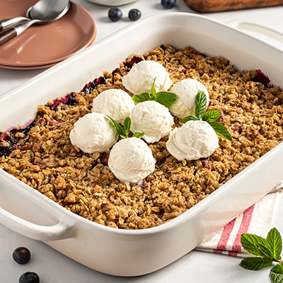 Apple Blueberry Oatmeal Streusel