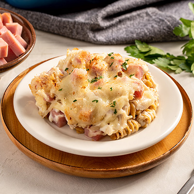 Chicken Cordon Bleu Pasta Bake