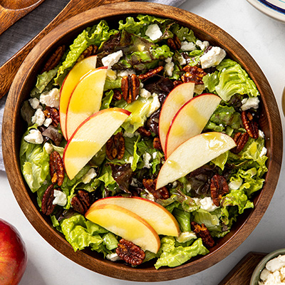 Apple Salad with Pecan & Feta Crumbles