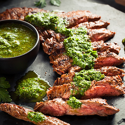 Broiled Flank Steak with Chimichurri